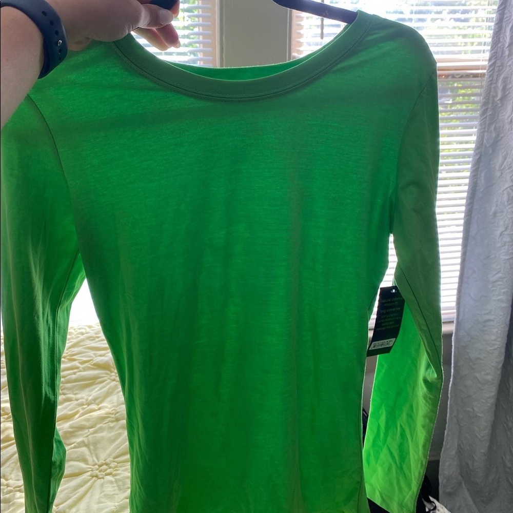 Green tight long sleeve